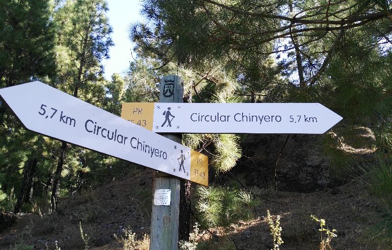 Vuelta al Chinyero | Tenerife | Señalizador ruta